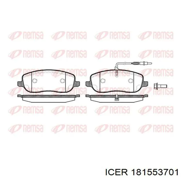181553701 Icer Передні гальмівні колодки