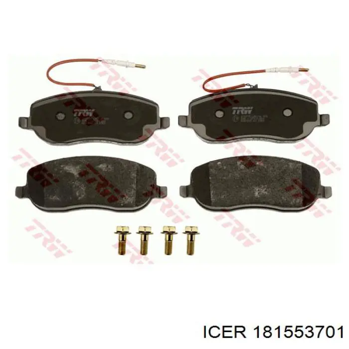 Гальмівні колодки Icer 181553701 ціна, від 23.39 USD