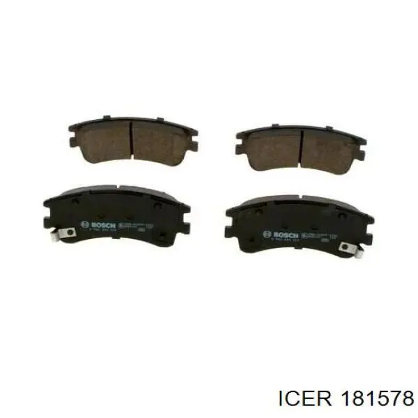 181578 Icer Передні гальмівні колодки