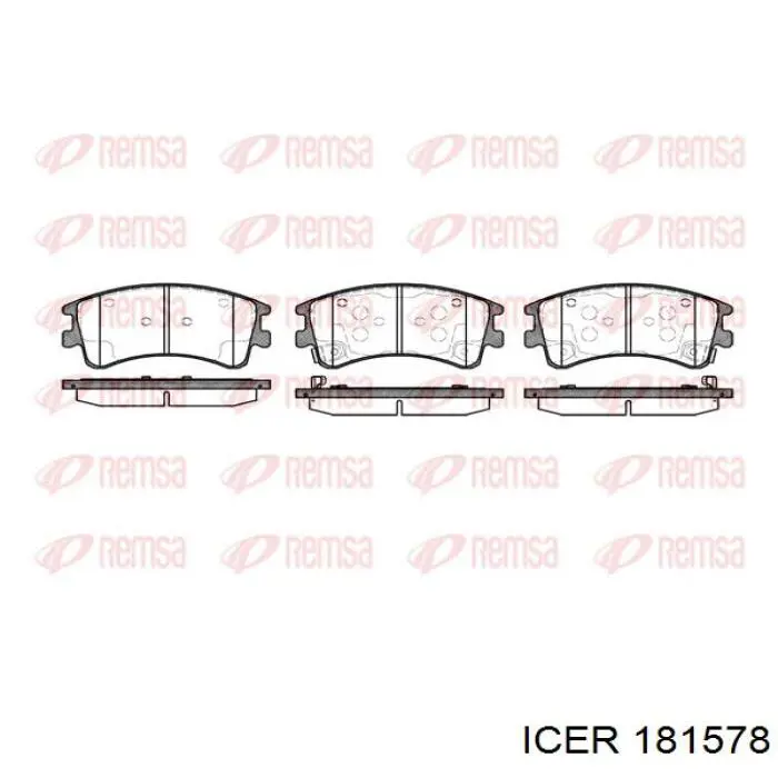 Гальмівні колодки Icer 181578 ціна, від 25.36 USD