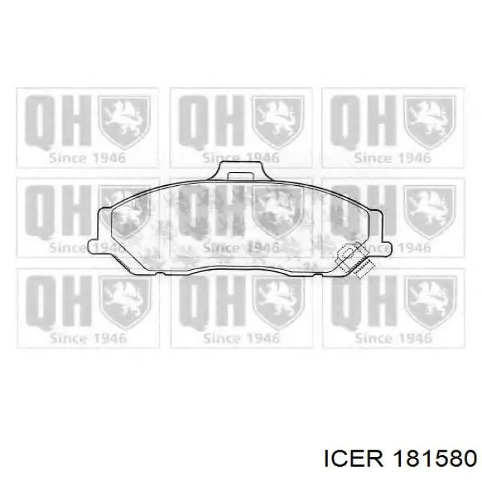 Гальмівні колодки Icer 181580 ціна, від 28.37 USD