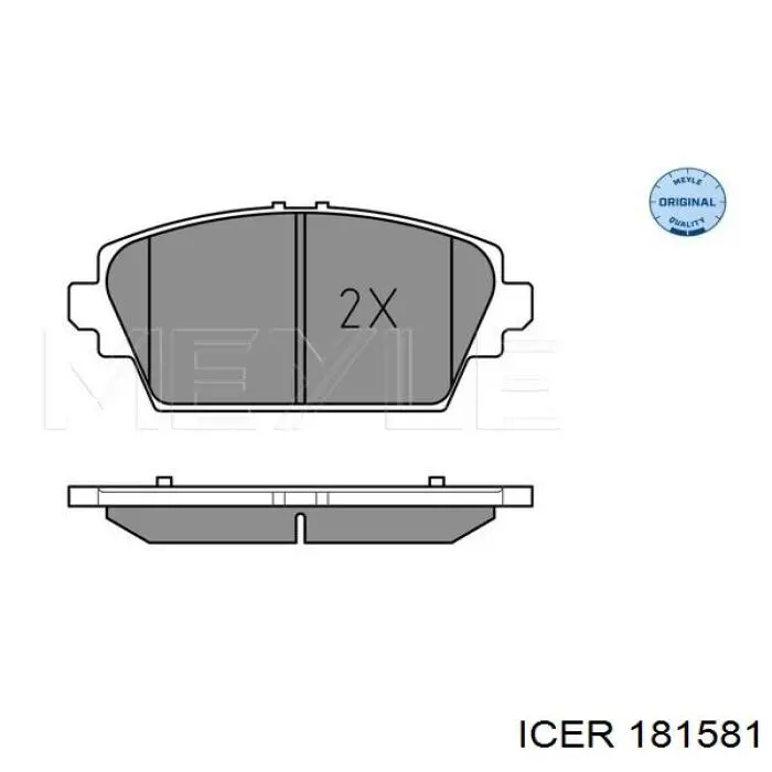 Тормозні колодки Icer 181581