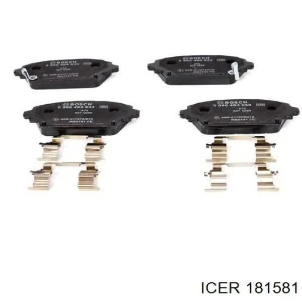 Гальмівні колодки Icer 181581 ціна, від 17.23 USD