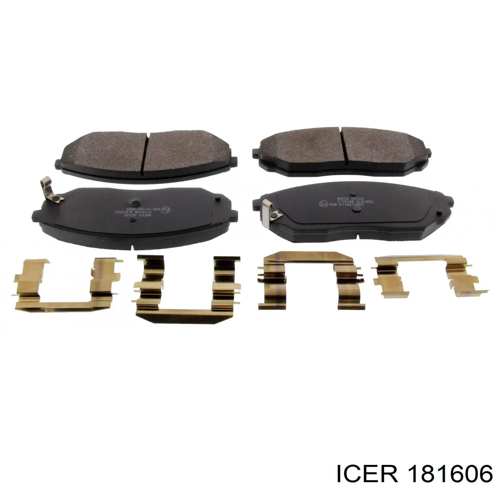 Передні тормозні колодки 181606 Icer