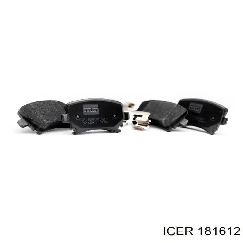 Задні гальмівні колодки 181612 Icer