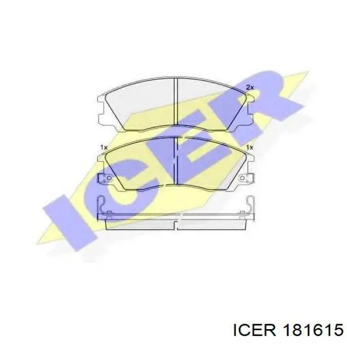 Купити 181615 Icer Задні колодки