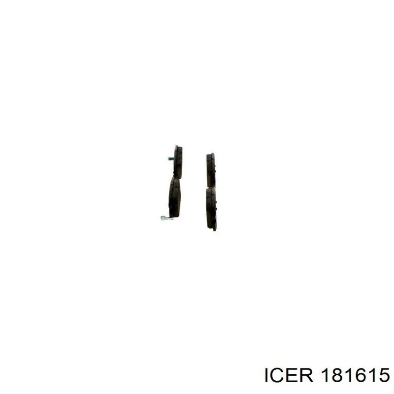 Задні гальмівні колодки Icer 181615 ціна, від 21.78 USD