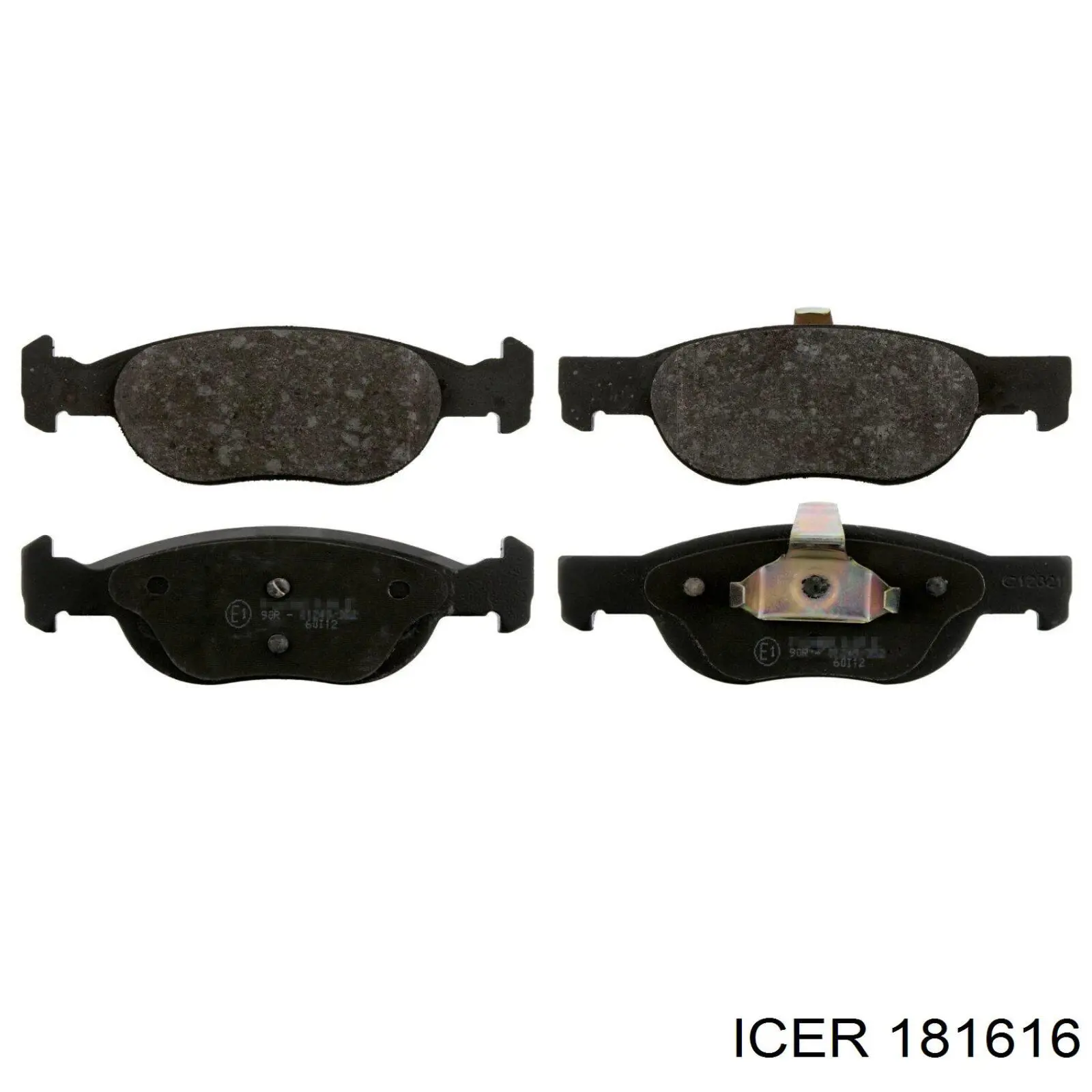 181616 Icer колодки гальмівні передні, дискові