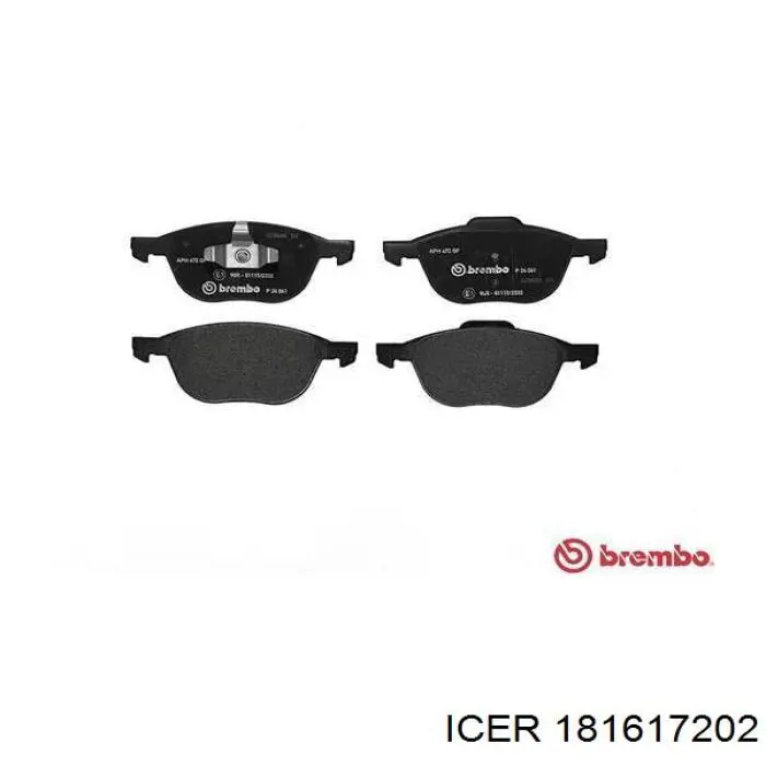 Передні тормозні колодки 181617202 Icer