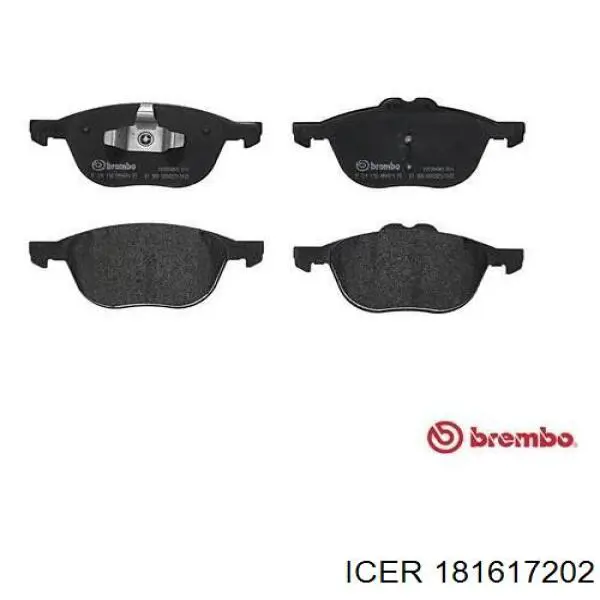 Гальмівні колодки Icer 181617202 ціна, від 32.17 USD