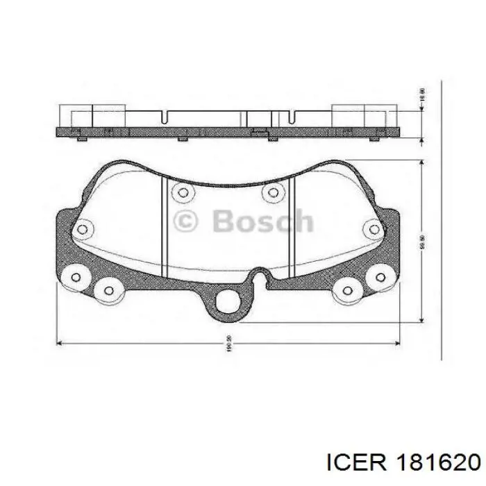 Гальмівні колодки Icer 181620 ціна, від 47.89 USD