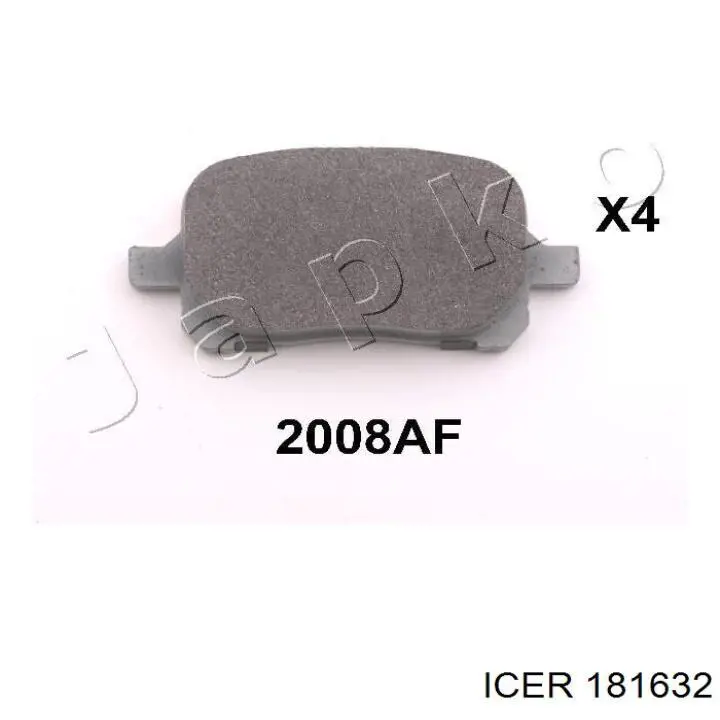 Гальмівні колодки Icer 181632 ціна, від 17.91 USD