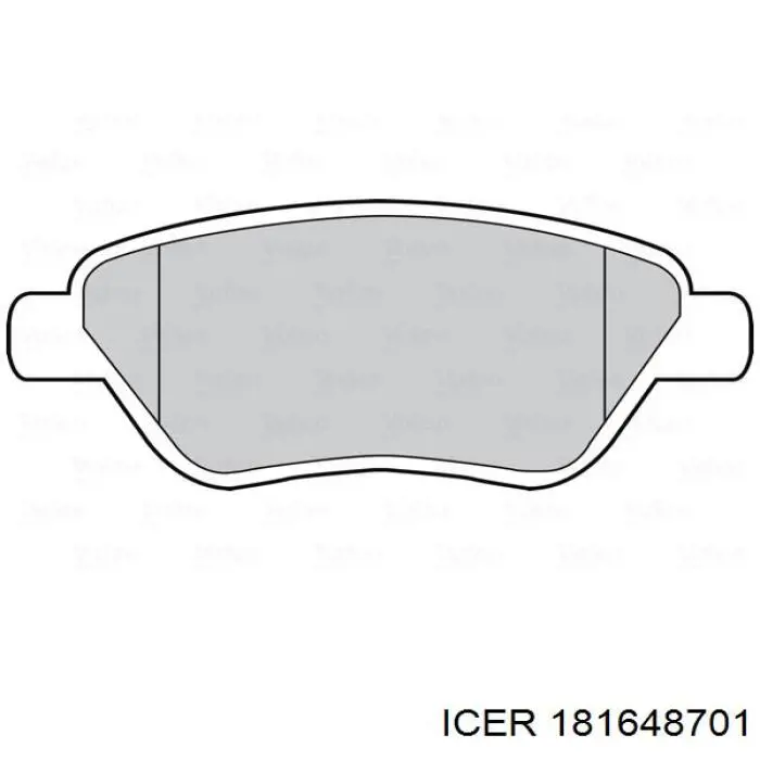 181648701 Icer Передні гальмівні колодки
