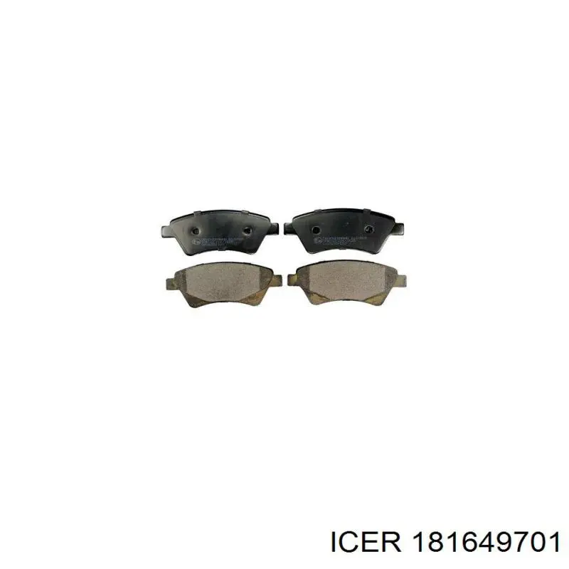 Гальмівні колодки Icer 181649701 ціна, від 20.31 USD