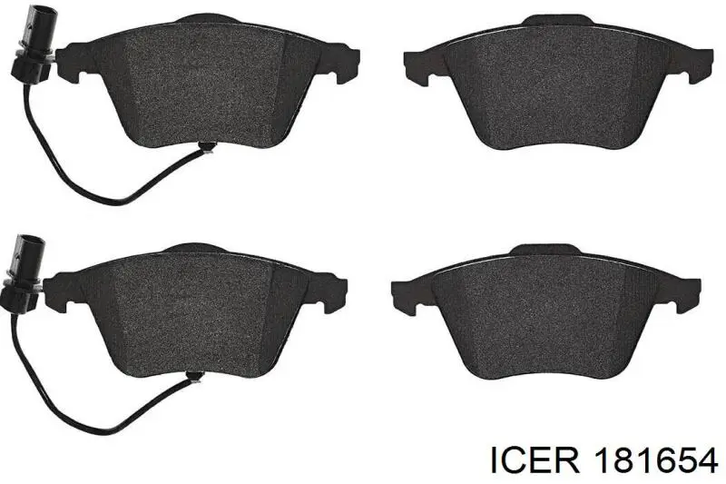 Гальмівні колодки Icer 181654 ціна, від 30.38 USD