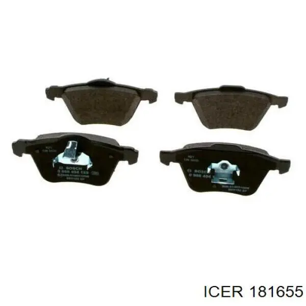 Передні тормозні колодки 181655 Icer