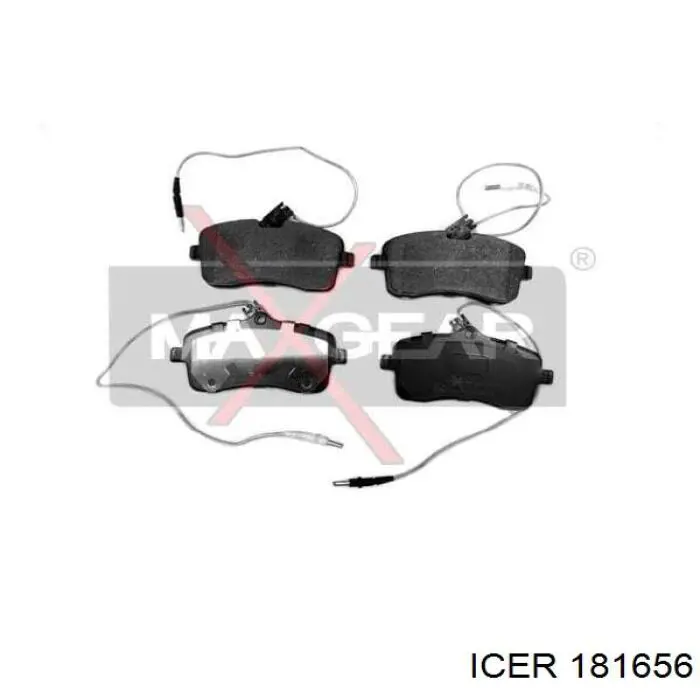 Купити 181656 Icer Колодки гальмівні передні, дискові