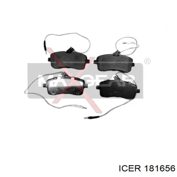 Гальмівні колодки Icer 181656 ціна, від 21.58 USD