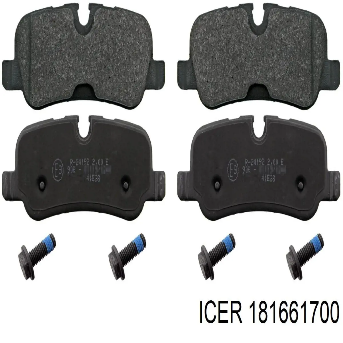 Задні гальмівні колодки 181661700 Icer