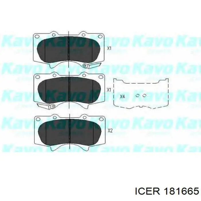Гальмівні колодки Icer 181665 ціна, від 29.51 USD
