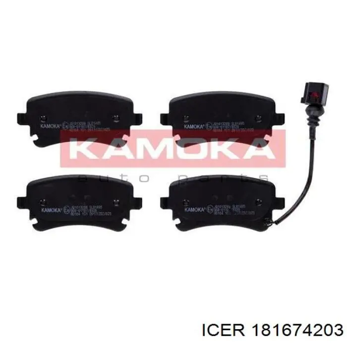Задні гальмівні колодки Icer 181674203 ціна, від 26.47 USD