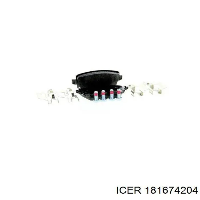 Задні дискові колодки Icer 181674204