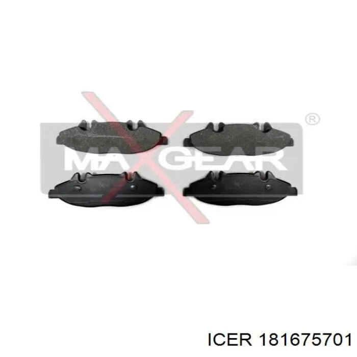 181675701 Icer колодки гальмівні передні, дискові