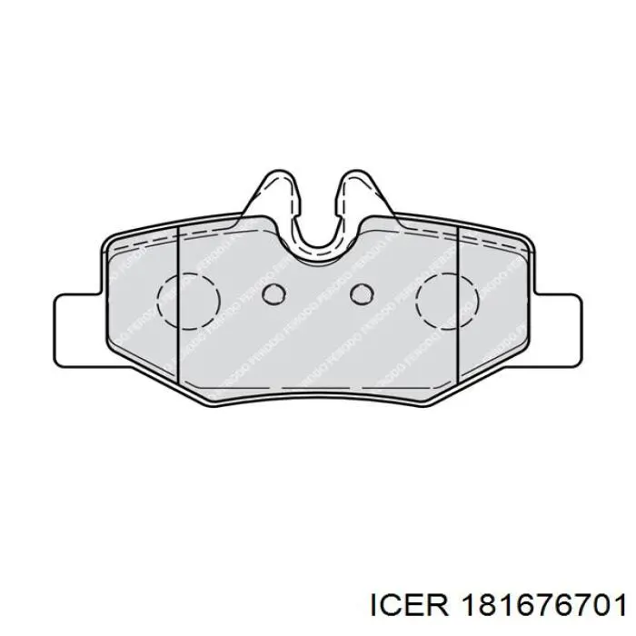 Задні гальмівні колодки Icer 181676701 ціна, від 25.06 USD
