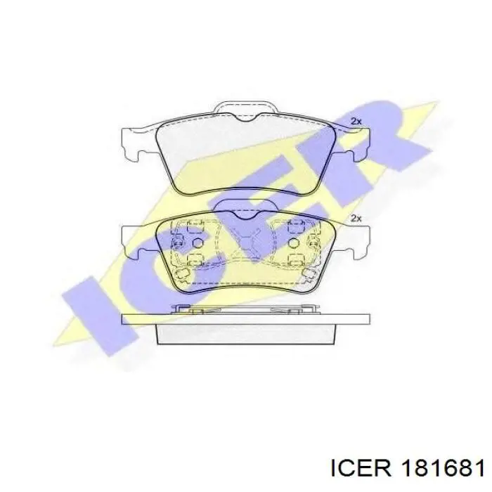 Тормозні колодки Icer 181681