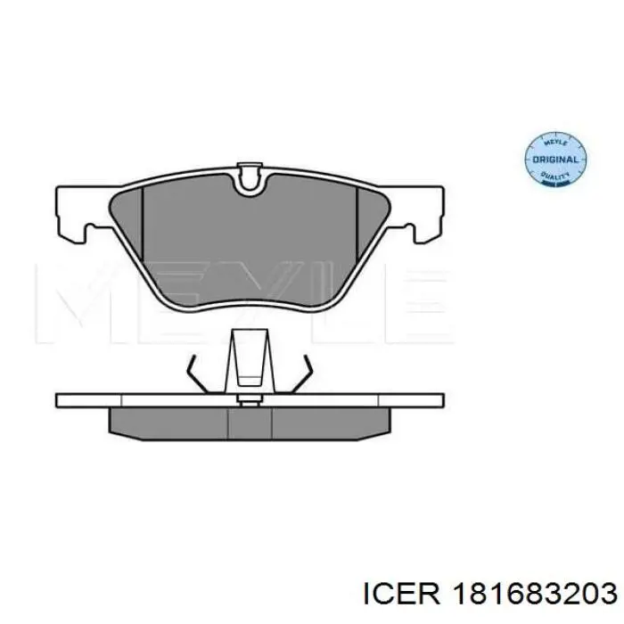 Гальмівні колодки Icer 181683203 ціна, від 37.13 USD