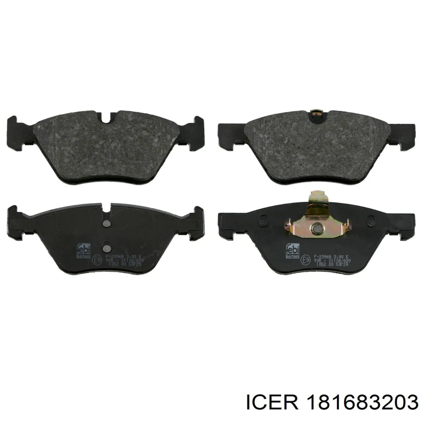 181683203 Icer Передні гальмівні колодки