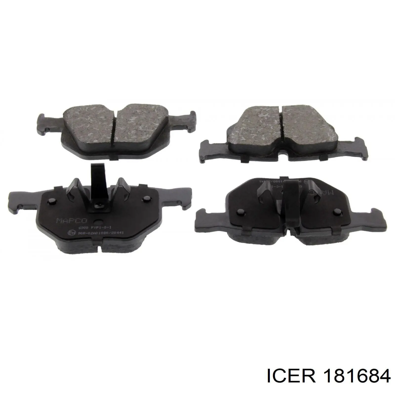 Задні гальмівні колодки Icer 181684 ціна, від 25.50 USD