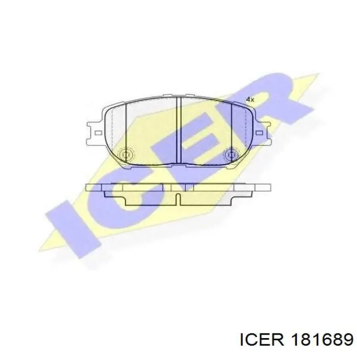 181689 Icer Передні гальмівні колодки