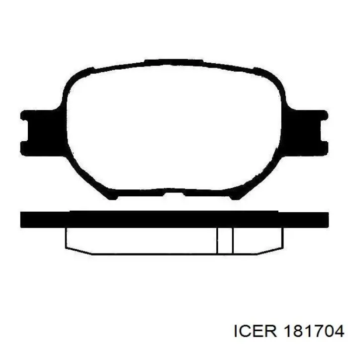 Гальмівні колодки Icer 181704 ціна, від 18.98 USD