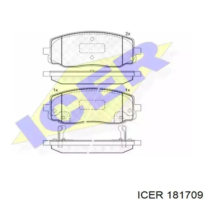 Гальмівні колодки Icer 181709 ціна, від 19.00 USD