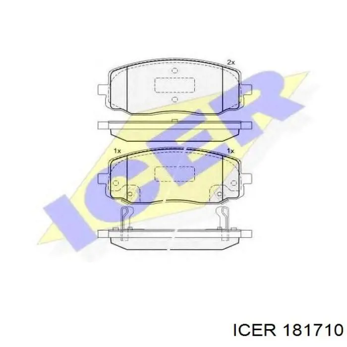 Купити 181710 Icer Задні колодки