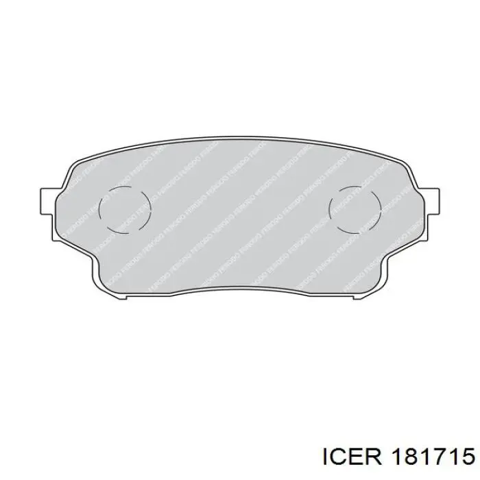 Купити 181715 Icer Колодки гальмівні передні, дискові