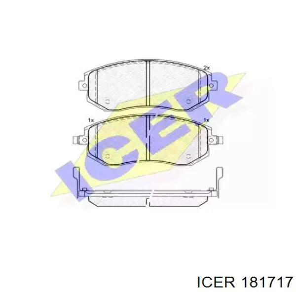 Гальмівні колодки Icer 181717 ціна, від 24.22 USD