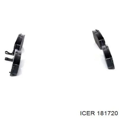 Задні гальмівні колодки 181720 Icer