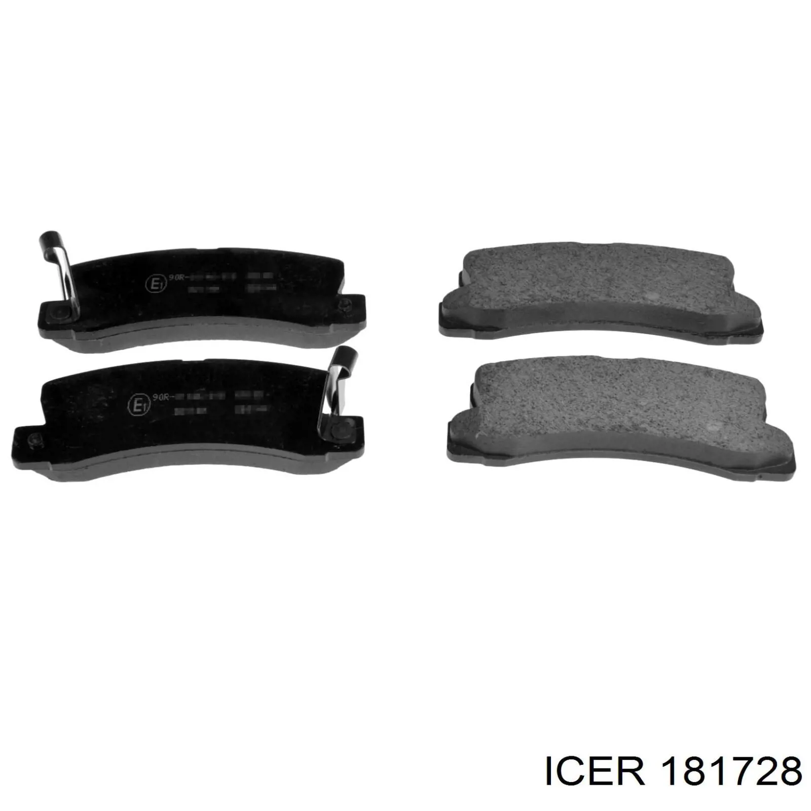181728 Icer колодки гальмові задні, дискові