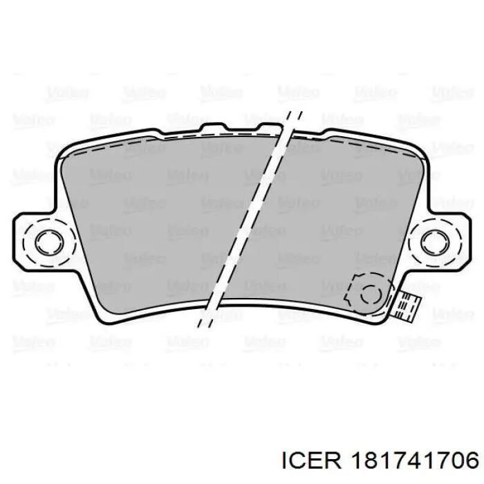 Купити 181741706 Icer Задні колодки