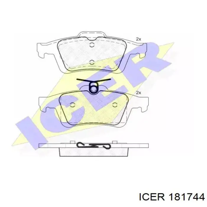 Купити 181744 Icer Задні колодки