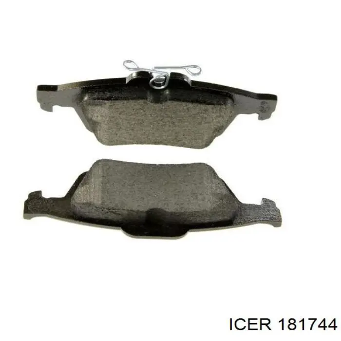 Задні гальмівні колодки 181744 Icer