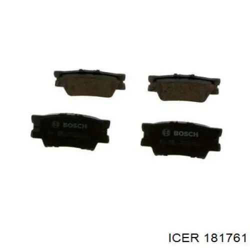 181761 Icer Колодки гальмівні задні, дискові