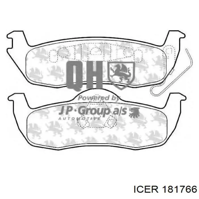 Задні дискові колодки Icer 181766
