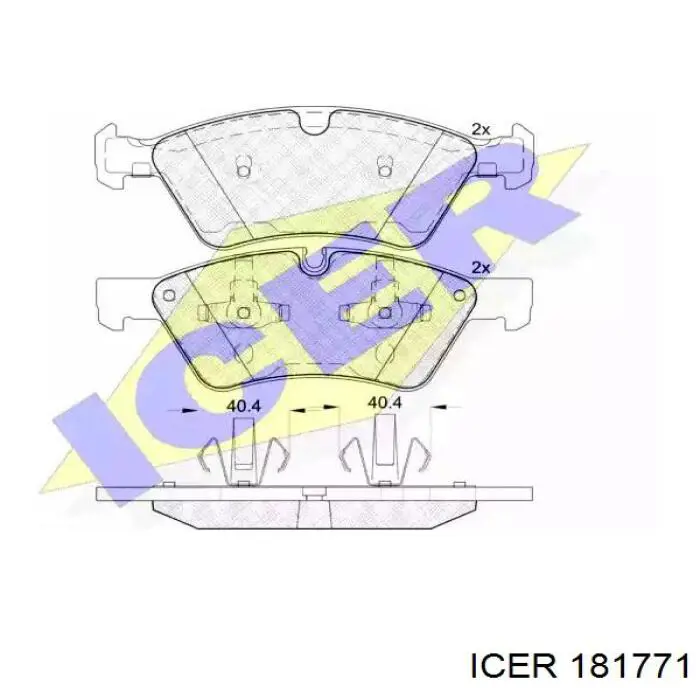 Гальмівні колодки Icer 181771 ціна, від 44.31 USD