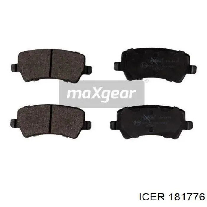 Задні дискові колодки Icer 181776