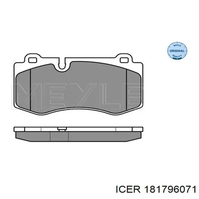 Купити 181796071 Icer Колодки гальмівні передні, дискові