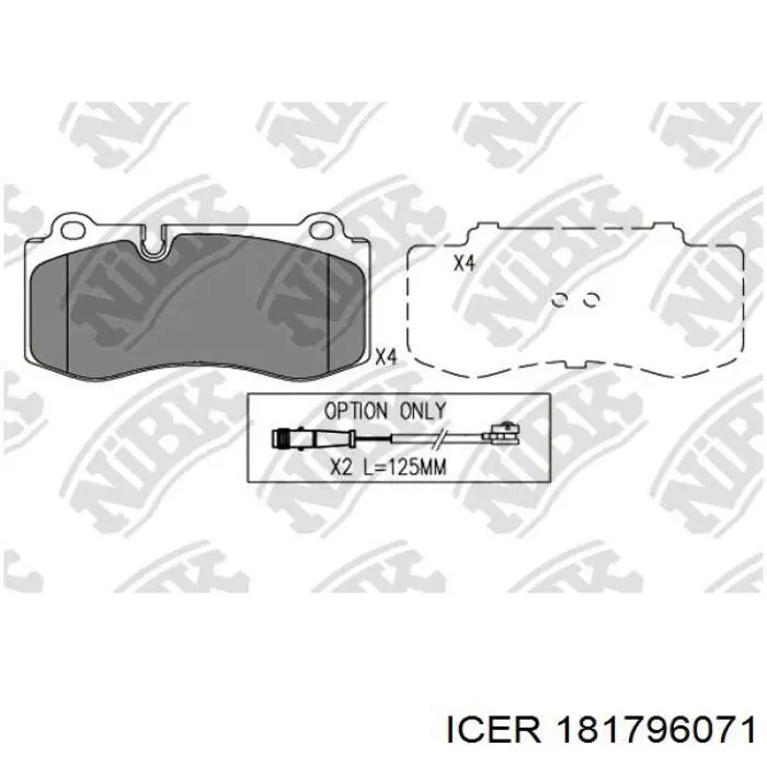 Гальмівні колодки Icer 181796071 ціна, від 35.53 USD