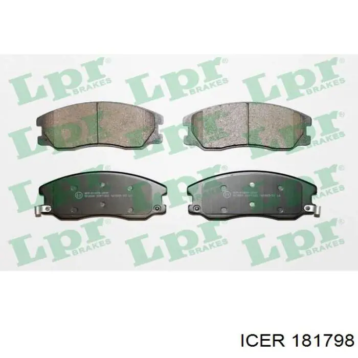 Тормозні колодки Icer 181798